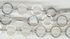 1 Foot 12mm Silver Plate Round Chain with Figure-8 Link
